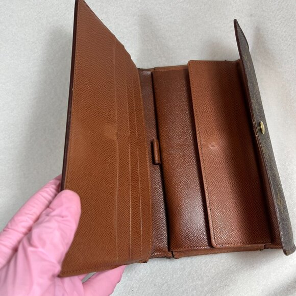 Louis Vuitton Monogram Sarah Long Wallet Vintage Authentic - Picture 8 of 15